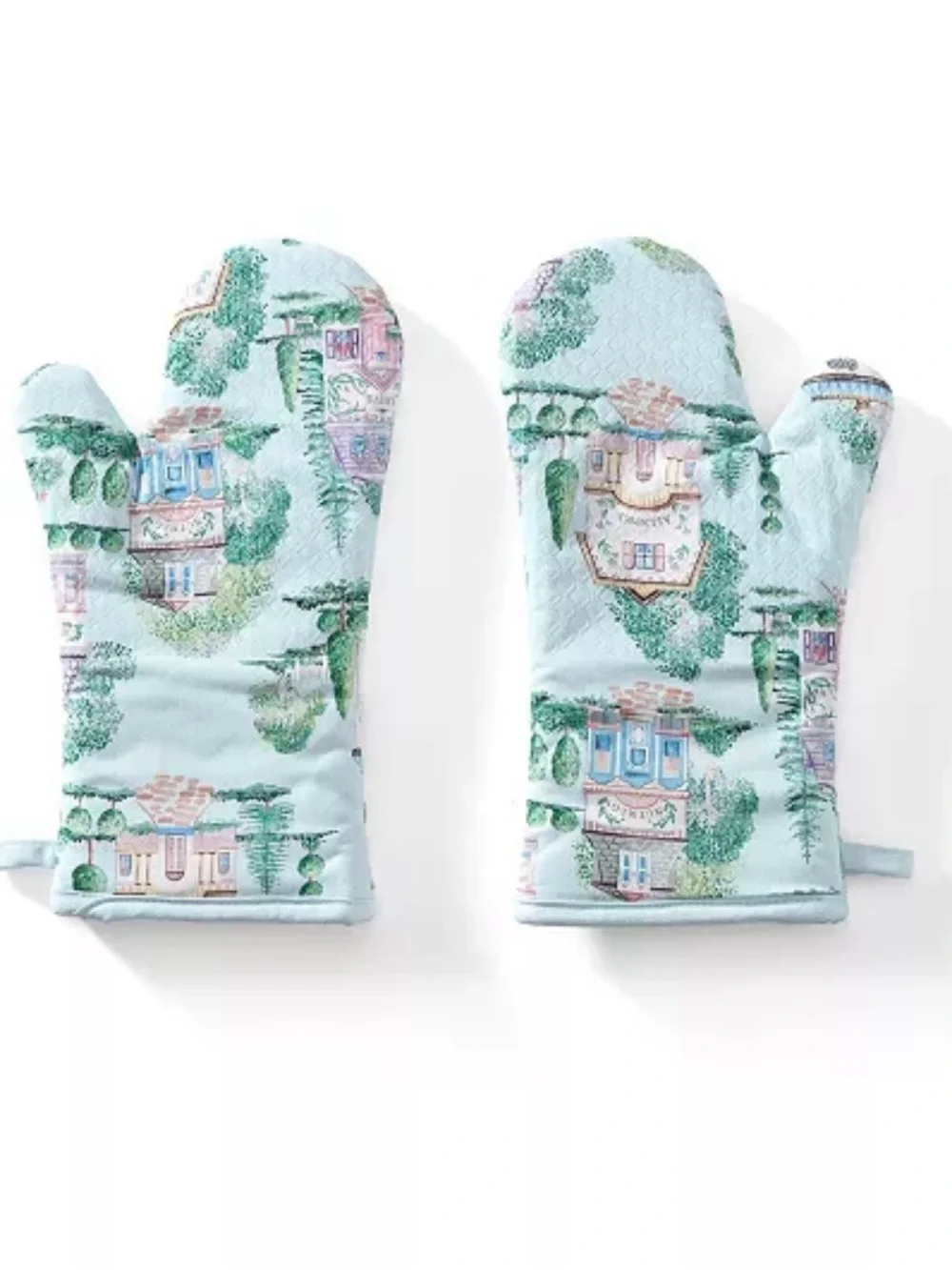 Lenox Spice Village 5-Piece Kitchen Gift Set | Apron, Oven Mitts, Kitchen Towels